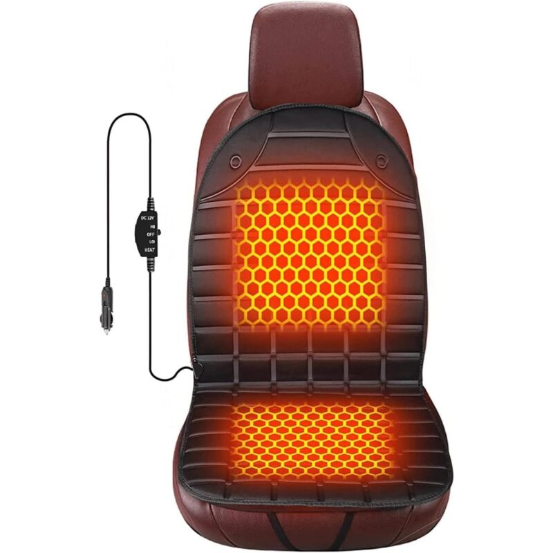 Coussins Chauffants Chauffage Rapide Réglable Housse Siege Chauffant Chaleureux Coussin pour Siege Auto Siège De Voiture 1 Paquet