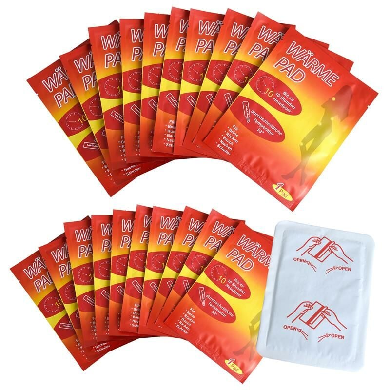 Coussins chauffants coussins chauffants lot de 20 patchs chauffants 10 heures
