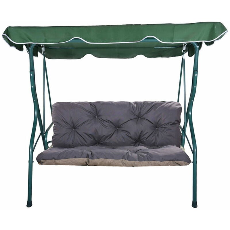 Setgarden - Coussins de balancelle extérieur 160 x 50 x 50cm, coussins pour balancelle 3 places Marine