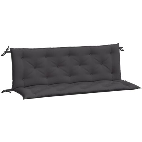 Coussins de banc de jardin lot de 2 anthracite tissu Oxford