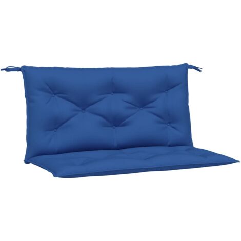 Coussins de banc de jardin lot de 2 bleu royal tissu oxford