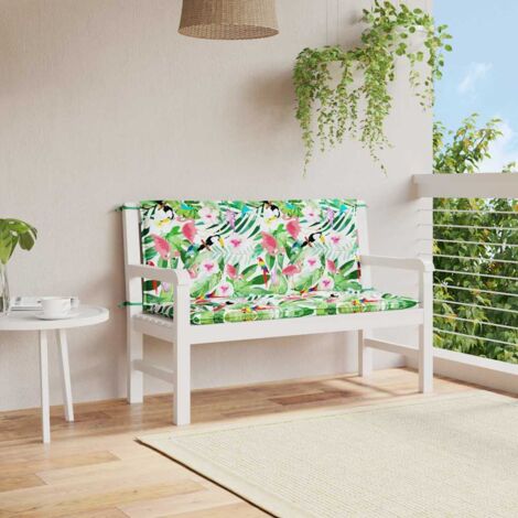 Coussins de banc de jardin lot de 2-Coussin de banquette de jardin multicolore 120x50x7 cm