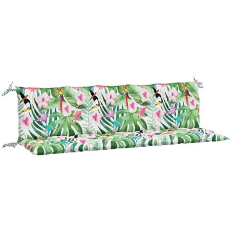 Coussins de banc de jardin lot de 2 multicolore tissu Oxford