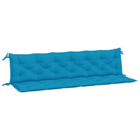 Coussins de banc de jardin lot de 2，Coussins d'extérieur bleu clair tissu Oxford CFW701190