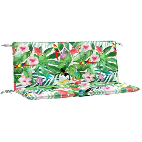Coussins de banc de jardin lot de 2,Coussins d'extérieur multicolore 120x50x7 cm CFW984475
