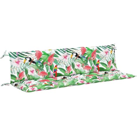 Coussins de banc de jardin lot de 2，Coussins d'extérieur multicolore 200x50x7 cm CFW786335