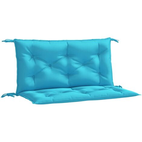 Coussins de banc de jardin lot de 2，Coussins d'extérieur turquoise 100x50x7 cm tissu CFW902538