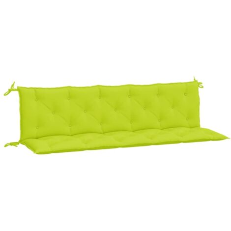 Coussins de banc de jardin lot de 2，Coussins d'extérieur vert vif tissu Oxford CFW491805