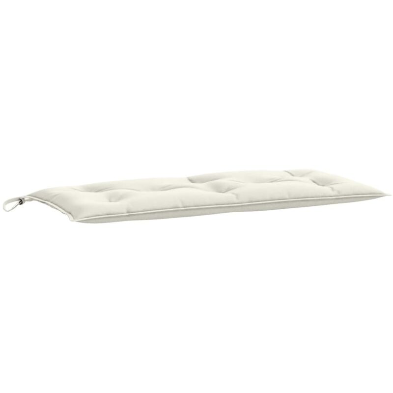 Coussin de banc de jardin crème mélangé 100x50x7 cm tissu Vidaxl