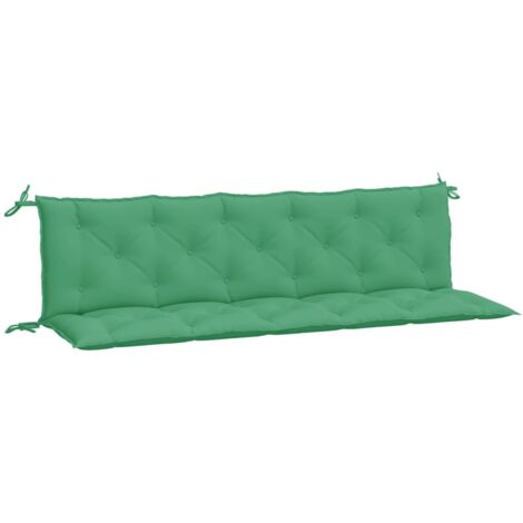Coussins de banc jardin lot de 2 vert 180x50x7 cm tissu Oxford
