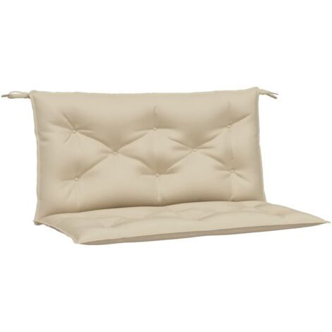 Coussins de banc jardin lot de 2，Coussins d'extérieur beige 100x50x7 cm tissu Oxford CFW215664