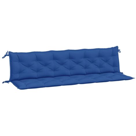 Coussins de banc jardin lot de 2，Coussins d'extérieur bleu 200x50x7 cm tissu Oxford CFW508787