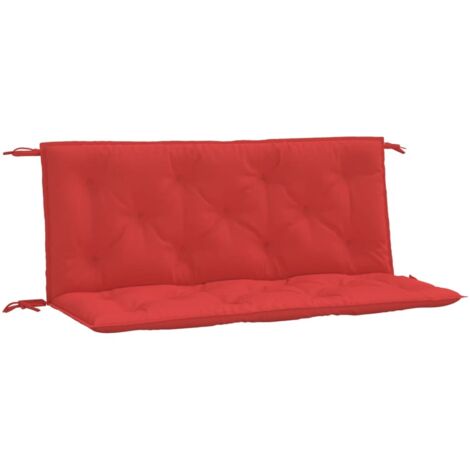 Coussins de banc jardin lot de 2，Coussins d'extérieur rouge 120x50x7 cm tissu Oxford CFW727703