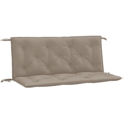 Coussins de banc jardin lot de 2，Coussins d'extérieur taupe 120x50x7 cm tissu Oxford CFW286954