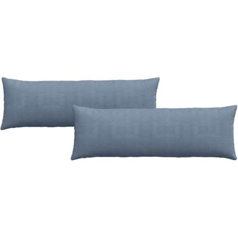 Coussins de canapé 2 pcs Bleu 120 x 40 cm CFW79796