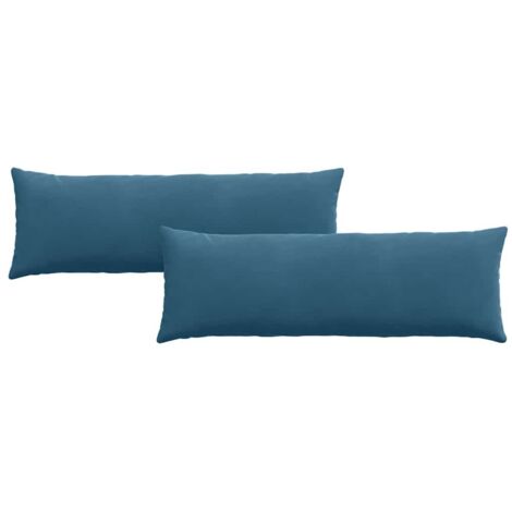 Coussins de canapé 2 pcs Bleu 120 x 40 cm CFW88944