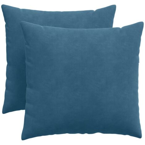 Coussins de canapé 2 pcs Bleu 50 x 50 cm