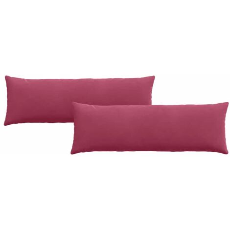 Coussins de canapé 2 pcs Bordeaux 120 x 40 cm