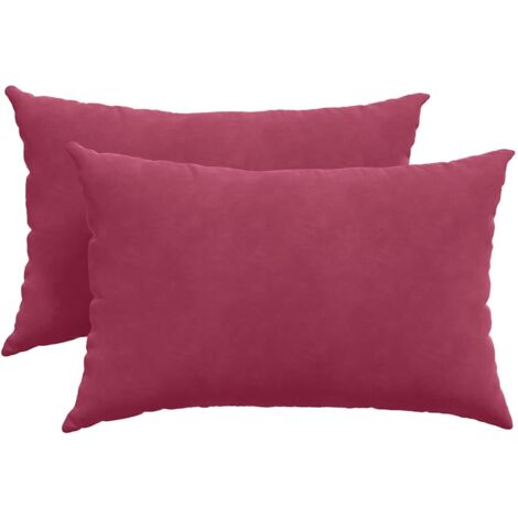 Coussins de canapé 2 pcs Bordeaux 60 x 40 cm