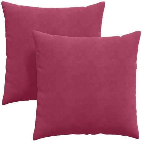Coussins de canapé 2 pcs Bordeaux 60 x 60 cm