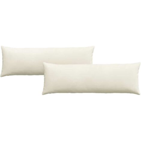 Coussins de canapé 2 pcs Crème 120 x 40 cm CFW38384