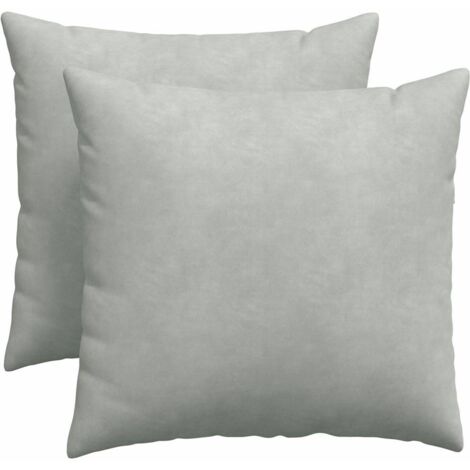 Coussins de canapé 2 pcs Gris clair 50 x 50 cm