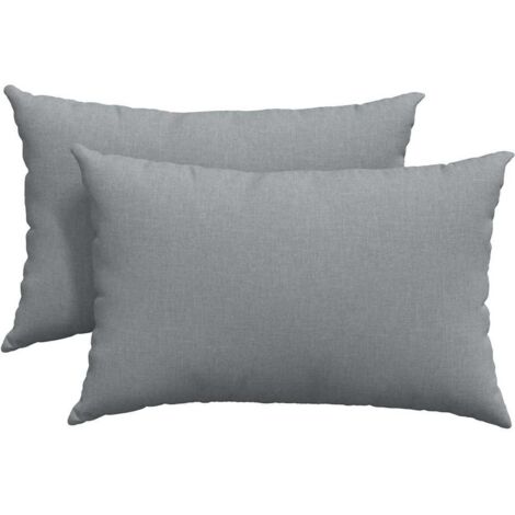 Coussins de canapé 2 pcs Gris clair 60 x 40 cm tissu CFW64411