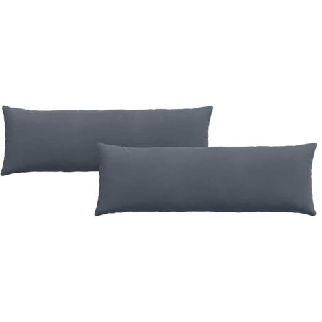 Coussins de canapé 2 pcs Gris foncé 120 x 40 cm CFW20248