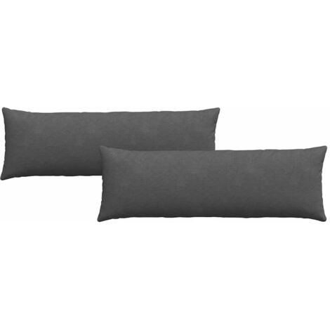 Coussins de canapé 2 pcs Gris foncé 120 x 40 cm CFW77660
