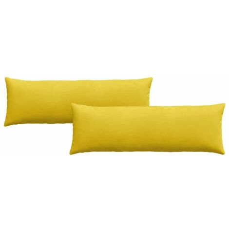 Coussins de canapé 2 pcs Jaune 120 x 40 cm