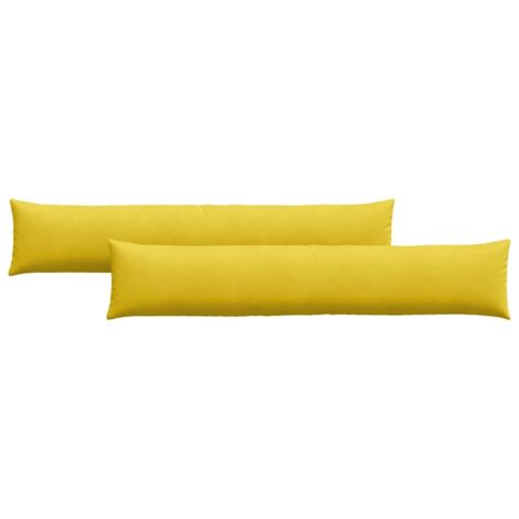 Coussins de canapé 2 pcs Jaune 200 x 40 cm