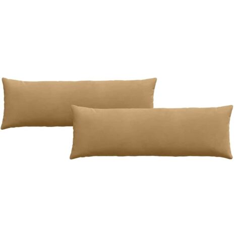 Coussins de canapé 2 pcs Marron 120 x 40 cm CFW28381