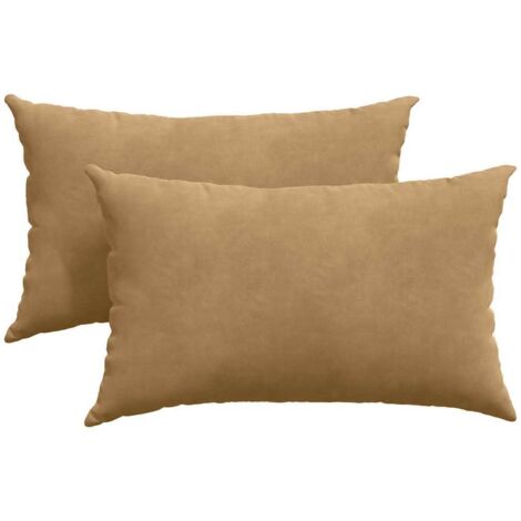 Coussins de canapé 2 pcs Marron 50 x 30 cm
