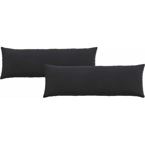 Coussins de canapé 2 pcs Noir 120 x 40 cm CFW93960