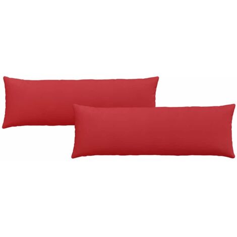 Coussins de canapé 2 pcs Rouge 120 x 40 cm tissu CFW25894