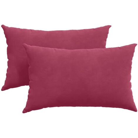 Coussins de canapé 2 pcs Rouge bordeaux 50 x 30 cm
