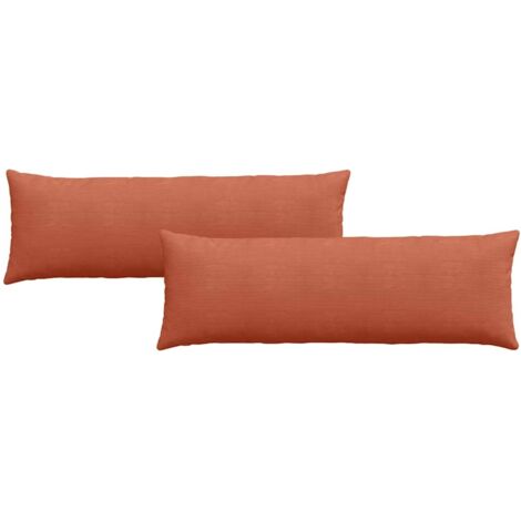 Coussins de canapé 2 pcs Rouge orange 120 x 40 cm CFW47837