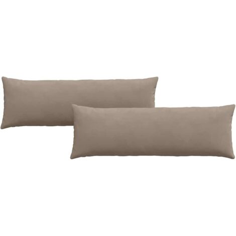Coussins de canapé 2 pcs Taupe 120 x 40 cm tissu CFW18813