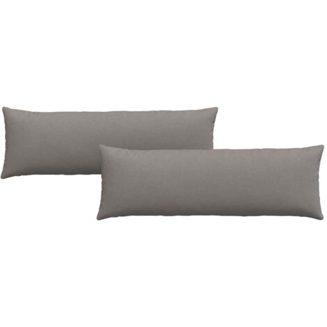 Coussins de canapé 2 pcs Taupe 120 x 40 cm tissu CFW61077