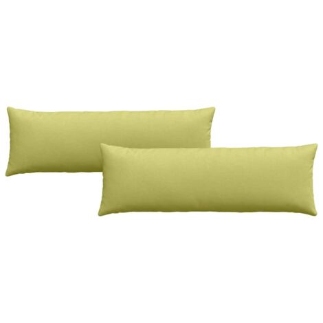 Coussins de canapé 2 pcs Vert clair 120 x 40 cm tissu CFW78700