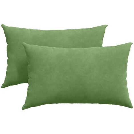 Coussins de canapé 2 pcs Vert clair 50 x 30 cm