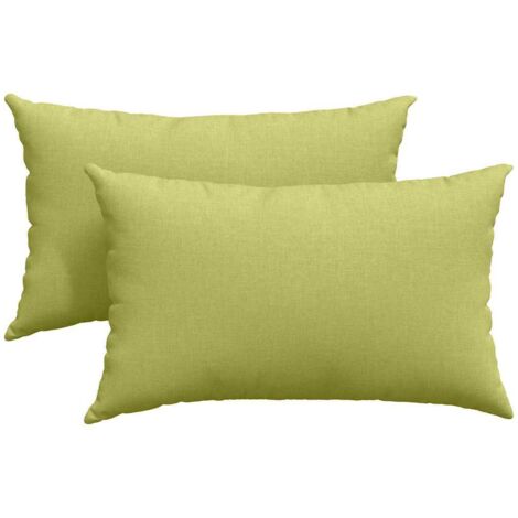 Coussins de canapé 2 pcs Vert clair 50 x 30 cm tissu