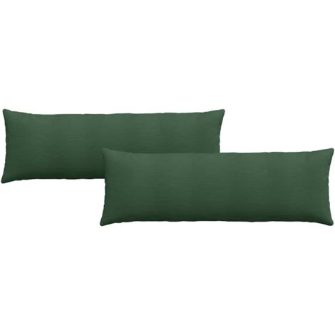 Coussins de canapé 2 pcs Vert foncé 120 x 40 cm CFW43249