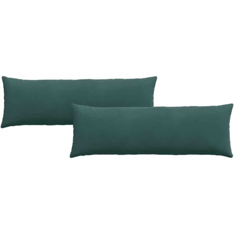 Coussins de canapé 2 pcs Vert foncé 120 x 40 cm CFW49634