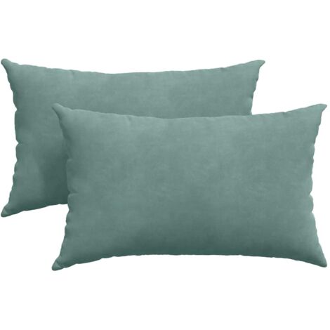 Coussins de canapé 2 pcs Vert Mer 50 x 30 cm