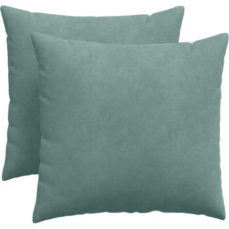Coussins de canapé 2 pcs Vert Mer 50 x 50 cm