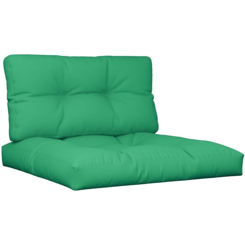 Coussins de canapé palette 2 pcs Vert