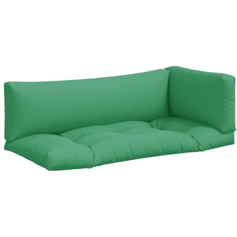 Coussins de canapé palette 3 pcs Vert