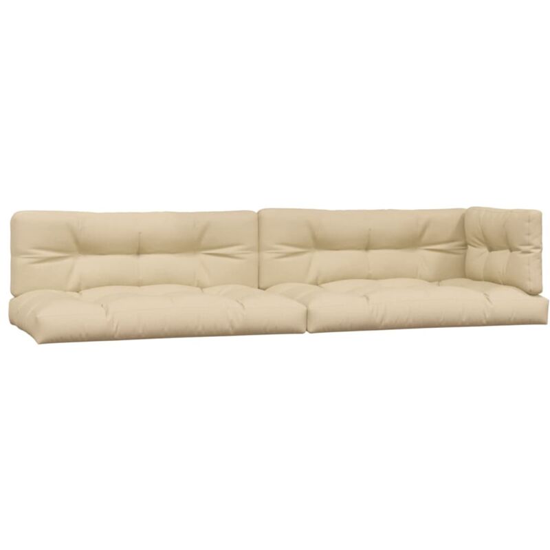 Coussins de canapé palette 5 pcs Beige