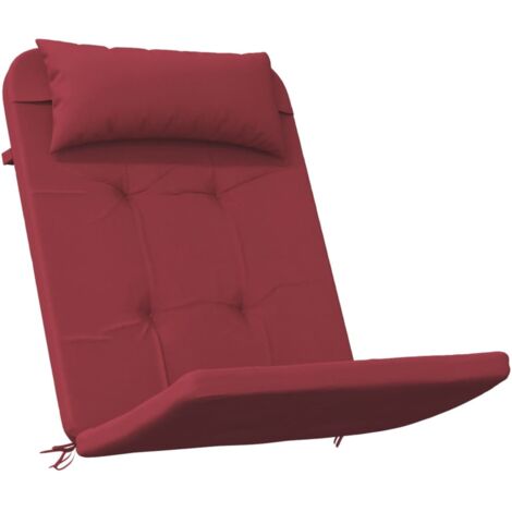 Coussins de chaise adirondack lot de 2 rouge bordeaux vidaXL